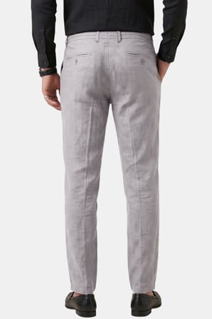DeepSEA Taş Slim Fit Likralı Keten Dokulu Lastikli Belli İpli Yazlık Erkek Pantolon 2603001