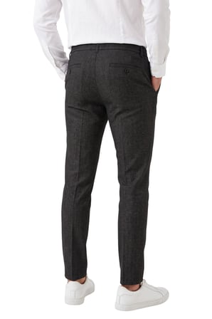 DeepSEA Erkek Slim Fit Kırçıllı Füme Kumaş Pantolon – İpli Esnek Bel Likralı Spor Şık Pantolon 2700252