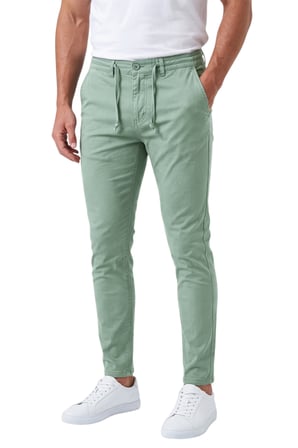 DeepSEA Erkek Slim Fit Likralı Yeşil Jogger Pantolon – Beli Lastikli İpli Esnek Spor Pantolon 2700523