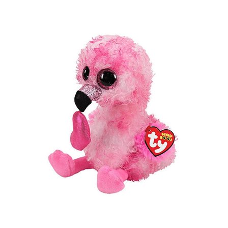 Mega Dainty - Flamingo With Heart Reg Kalpli Flamingo 15 Cm Peluş Oyuncak 150079TY36686