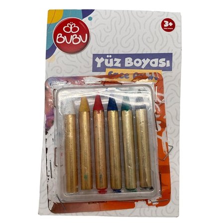 Bu-Bu Yüz Boyası 6 Renk Yuz001