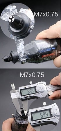 5331 Hobi Gravür için Dremel Uyumlu Otomatik Mini Mandren 7 MM