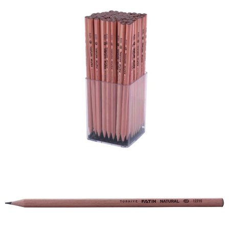 Fatih Naturel Köşeli Kurşun Kalem (72 Li Paket) FA12210KL00