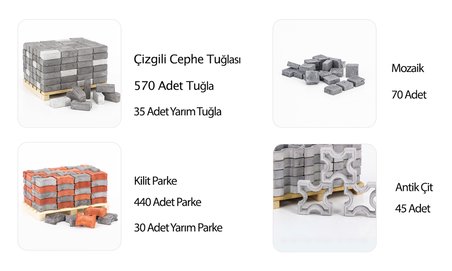 Eshel Maket Tuğla Nöbetçi Kulesi 1/24 150 x 115 x 143 Mm