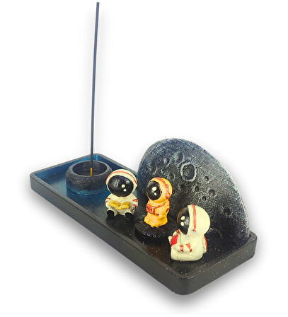 Dolunay Astronot Çubuk Tütsülük ve Tealight