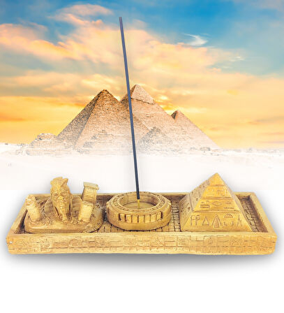 Antik Mısır Sphinx Piramit Çubuk Tütsülük ve Tealight