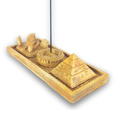 Antik Mısır Sphinx Piramit Çubuk Tütsülük ve Tealight