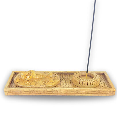 Antik Mısır Sarcophagus Lahit Çubuk Tütsülük ve Tealight