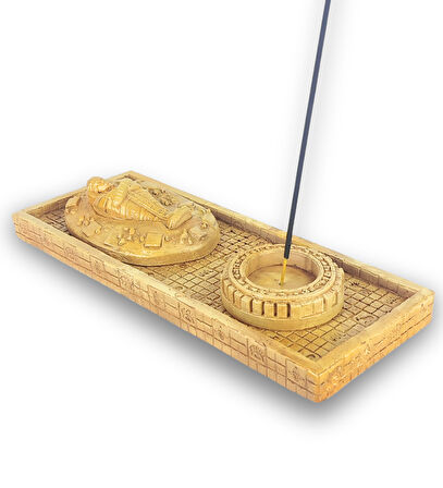 Antik Mısır Sarcophagus Lahit Çubuk Tütsülük ve Tealight