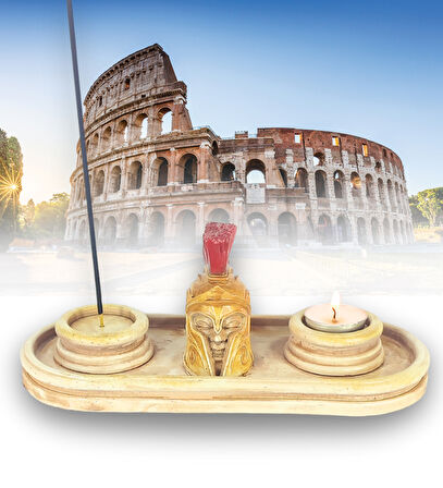 Antik Roma Hector Çubuk Tütsülük ve Tealight