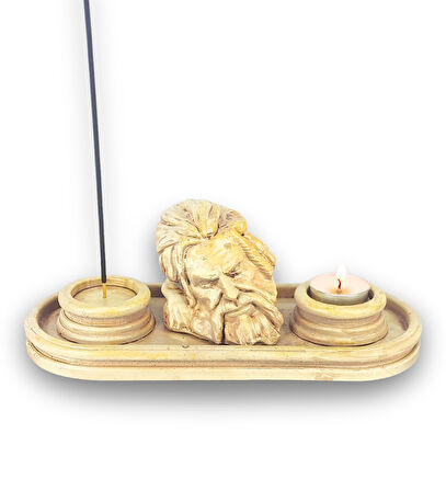 Antik Roma Zeus Çubuk Tütsülük ve Tealight