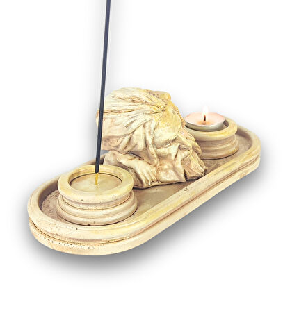 Antik Roma Zeus Çubuk Tütsülük ve Tealight