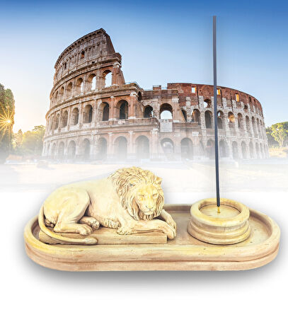 Antik Roma Aslan Çubuk Tütsülük ve Tealight