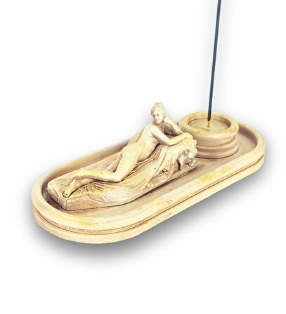 Antik Roma Reclining Naiad Çubuk Tütsülük ve Tealight