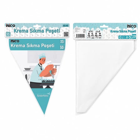 NAYLON 30CM 50PCS KREMA SIKMA  POŞETİ TORBASI (5332)