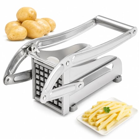 PATATO-CHIPPER MANUEL PATATES - SEBZE DİLİMLEME MAKİNESİ KOMPLE METAL ÜSTTEN KOLLU (5332)