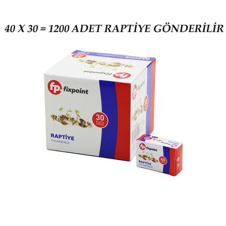 1200 ADET METAL RAPTİYE = 40PCS X 30 (5332)