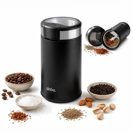 KAHVE - BAHARAT ÖĞÜTÜCÜ MAKİNE 2 BIÇAKLI ÇELİK ÖĞÜTME HAZNESİ 50GR ÖĞÜTME AC MOTOR=200W SCM-9044 (53