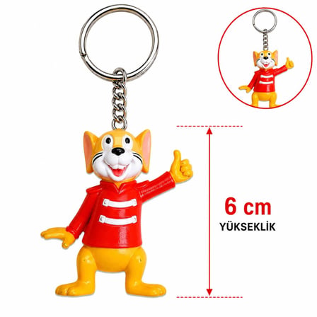 Sevimli Fare Figürlü Anahtarlık 6 Cm (5332)