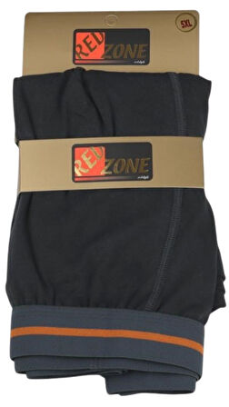 5 Adet Büyük Beden Redzone Likralı Boxer Füme