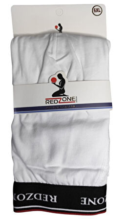 5 Adet Büyük Beden Redzone Likralı Boxer Beyaz