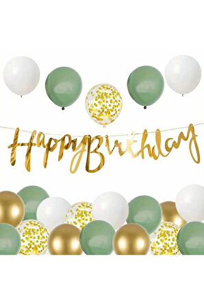 KÜF YEŞİLLİ BALON SET