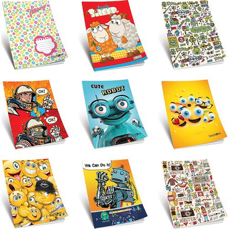 Çınar A5 Kaye Defter (Dikişli) Karton Kapak Kareli 80 Yaprak 80/4 11007 (12 Li Paket)