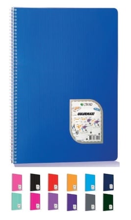 Çınar A4 Colormaxi Spiralli Defter Plastik Kapak 96 Yaprak Çizgisiz 96/0 73003 (12 Li Paket)