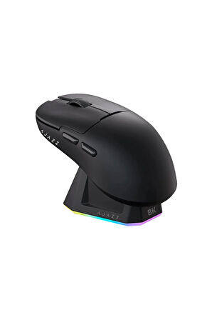 Aj159 Pro Kablosuz (3 MODLU) 800 Hz-2600dpı Oyuncu Mouse Paw3395 Sensör Rgb Şarj Istasyonu