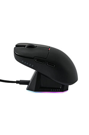 Aj159 Pro Kablosuz (3 MODLU) 800 Hz-2600dpı Oyuncu Mouse Paw3395 Sensör Rgb Şarj Istasyonu