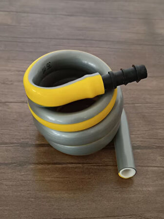 Wc Hortummatik Spiral Taharet Hortumu (Sarı-Gri)