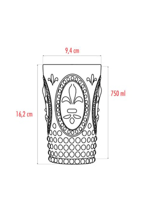 Akrilik Yeşil Tekli Uzun Bardak & Su Meşrubat Bardağı 750 ml ( Büyük Boy & Cam Değildir )