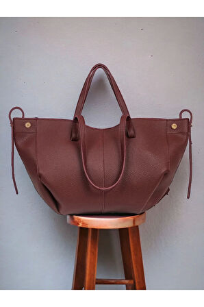 Robin Bordo Big Shopper Cüzdanlı Kadın Omuz Çantası