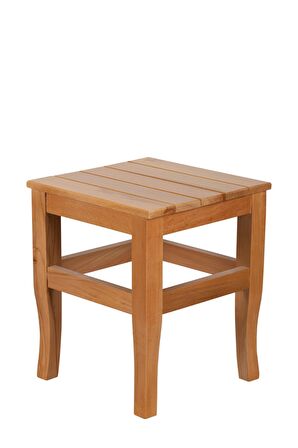 Refilya Masif Ahşap Tabure Mini 35cm Natürel Kayın Ağacı