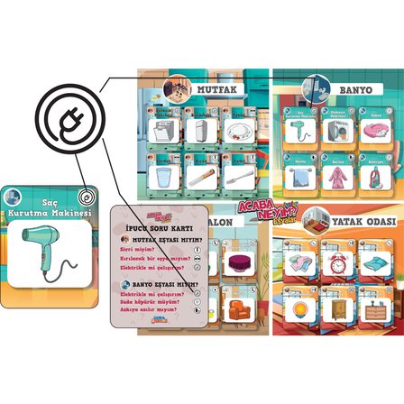 Sam Games Acaba Neyim Junior Eşyalar Kutu Oyunu 72607
