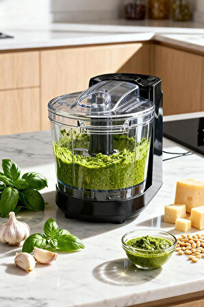 kiwi KC-8217 Mini Gıda Doğrayıcı | 350 ml Kapasiteli & Paslanmaz Çelik Bıçaklı