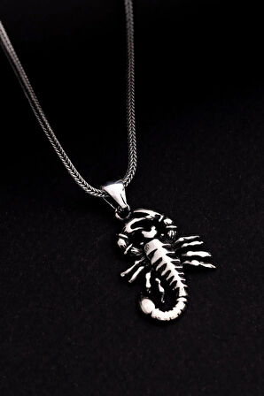 Erkek Gümüş Kolye - Akrep Figürlü Gümüş Model 2 Erkek Kolye