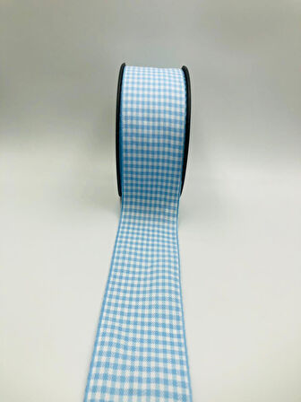 5 Metre Ekose kurdele Dama desen ( 4 cm genişlik ) Yılbaşı Kurdele, Süsleme Dekoratif Hediye Paketi