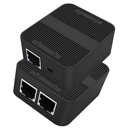 4594 RJ45 Ethernet Splitter 1 Giriş 2 Çıkış 100Mbps Hız Çevirici Çoklayıcı