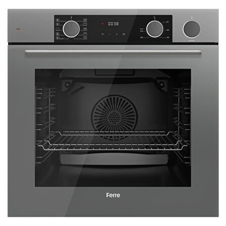 Ferre Steamart Ss Serisi Gri Set (SS038 + XE64CPR +D065 ) -75'lik Seri Kare Emaye Izgara