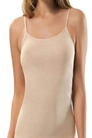 Ten Rengi Ip Askılı Kadın Atlet (6 Adet)