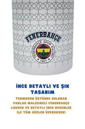 Fenerbahçe Orijinal Lisanslı 650ml Çift Katlı Paslanmaz Çelik Termos 8 Saat Sıcak Soğuk Özel Kutulu