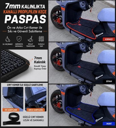 Altai f3 Max vs uyumlu koruyucu modiye scooter motosiklet paspas 