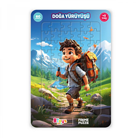 Btoys 6 Adet Lisanslı 60 Parça Btoys Can Frame Puzzle(6 Adet Puzzle Gönderilecektir.)