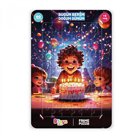 Btoys 6 Adet Lisanslı 60 Parça Btoys Can Frame Puzzle(6 Adet Puzzle Gönderilecektir.)