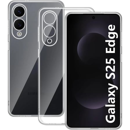 Samsung Galaxy S25 Edge Kılıf Lüx Şeffaf Silikon