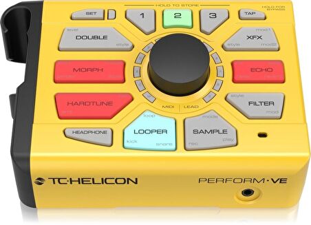 Tc Helicon PERFORM-VE MIDI Perde Kontrollü Örnekleme, Vokal Sentezleme ve Tek Düğmeli Davul Looper ile Devrim Yaratan Vokal Manipülatörü