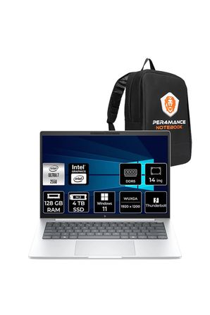 EliteBook 8 G1i Ultra 7 255U 128GB 4TB SSD Intel Graphics 14" WUXGA W11H Notebook & PER4 Çanta