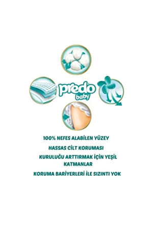 Predo Çocuk Bezi Jumbo Paket Midi 68 Li