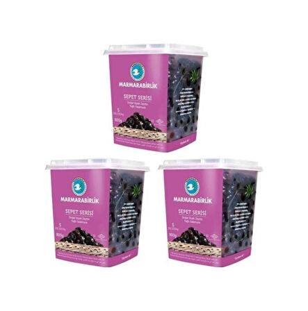 Marmarabirlik Sepet Serisi 291-320 KB S Siyah Zeytin Kutu 3 x 800 G